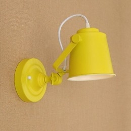 Malowana stalowa lampa ścienna Dumb Black American Coffee Decoration Retro lampa ścienna Lightsaber Lamp na ścianie
