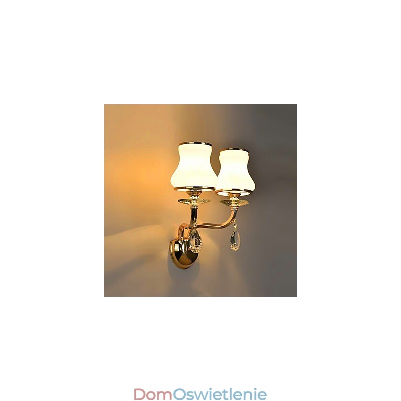 Nowoczesna, galwanizowana cecha dla kryształowych mini lamp ściennych chroniących oczy