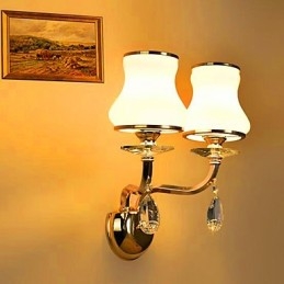 Nowoczesna, galwanizowana cecha dla kryształowych mini lamp ściennych chroniących oczy