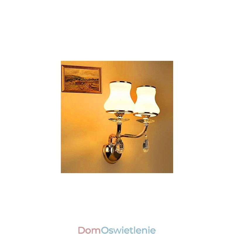 Nowoczesna, galwanizowana cecha dla kryształowych mini lamp ściennych chroniących oczy