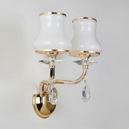 Nowoczesna, galwanizowana cecha dla kryształowych mini lamp ściennych chroniących oczy
