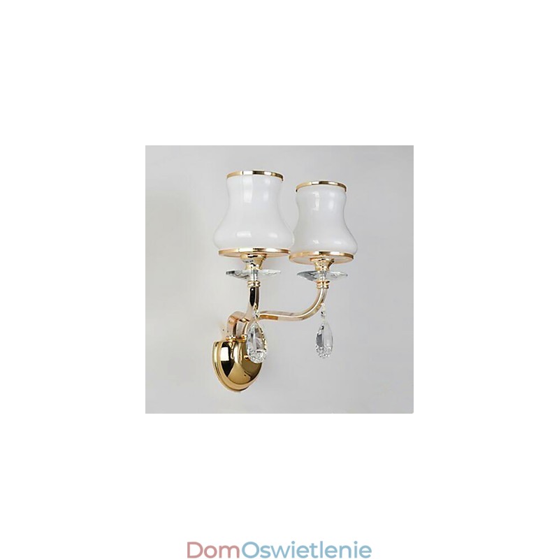 Nowoczesna, galwanizowana cecha dla kryształowych mini lamp ściennych chroniących oczy