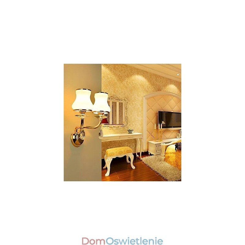 Nowoczesna, galwanizowana cecha dla kryształowych mini lamp ściennych chroniących oczy
