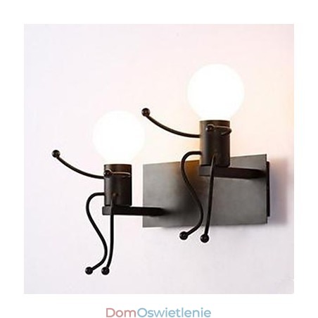 Amerykańska lampa ścienna z żelaza Kreatywna sypialnia Lampa ścienna przy łóżku Ciepła lampa ścienna do przejścia Złoczyńca Amerykańska lampa ścienna z żelaza Kreatywna sypialnia Lampa ścienna przy łóżku Ciepła lampa ścienna do przejścia Złoczyńca