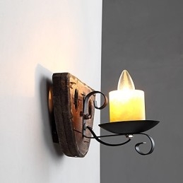 Cecha malowania rustykalnego domku dla kinkietów ściennych w stylu mini z oświetleniem górnym