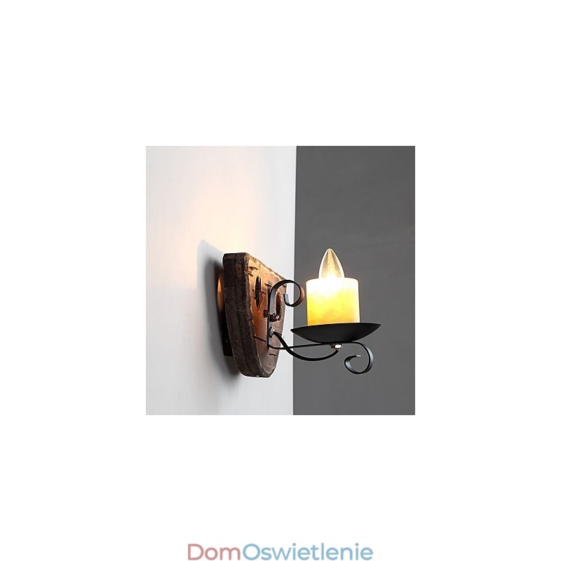 Cecha malowania rustykalnego domku dla kinkietów ściennych w stylu mini z oświetleniem górnym