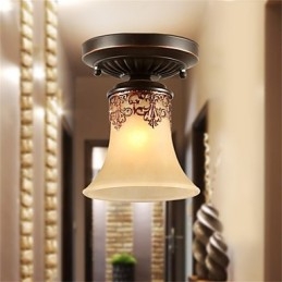Żyrandol Wisząca Lampa Tradycyjna Klasyczna Rustykalna Chata Vintage Retro Latarnia Jadalnia