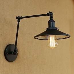 Cecha malowania w stylu retro w stylu wiejskim dla lamp ściennych z ramieniem obrotowym