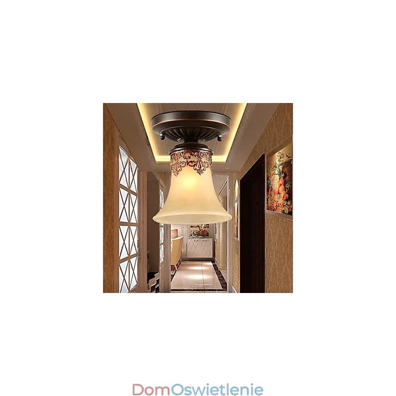 Żyrandol Wisząca Lampa Tradycyjna Klasyczna Rustykalna Chata Vintage Retro Latarnia Jadalnia