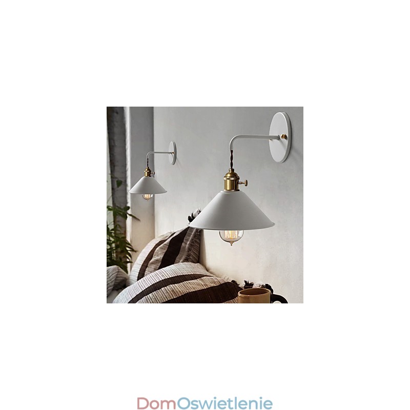 Miniaturowe proste przemysłowe żarówki ścienne Vintage Retro Village Metalowa lampa ścienna Kinkiet Lampa ścienna do korytarza