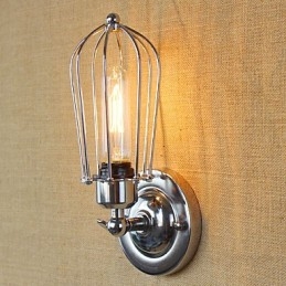 Prosta, rustykalna, retro, galwanizowana cecha dla kinkietów ściennych w stylu mini Ambient Light