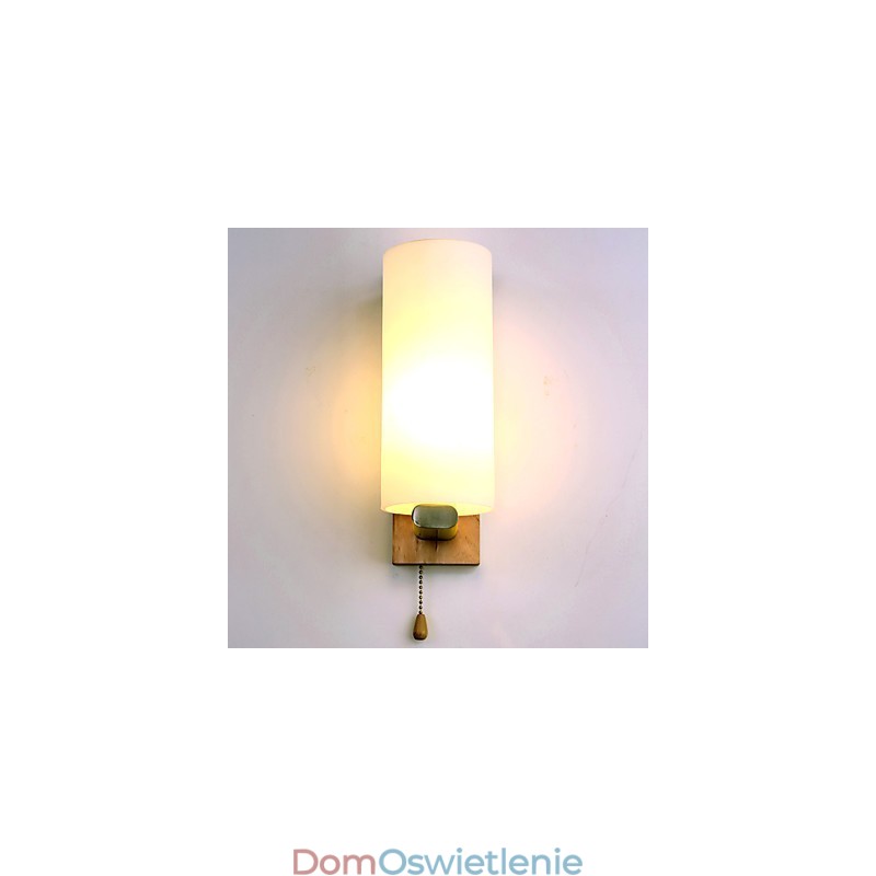 Nowość w stylu wiejskim dla miniaturowego stylu Ochrona oczu Światło otoczenia Kinkiety ścienne Lampa ścienna Drewno kłodowe Sypialnia Lampka nocna
