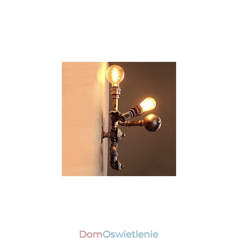 Loft Water Pipe Kinkiety Retro Industrial Style Kreatywny Robot Design Metal Restauracja Kawiarnia Bary Bar Stół Kinkiety Ścienne
