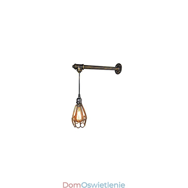 Loft vintage kinkiet lampa restauracja kawiarnia korytarz bar Żelazna klatka lampa ścienna przemysł oświetlenie rur żelaznych
