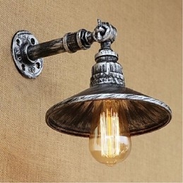 Kinkiet ścienny w stylu industrialnym Nordic Water Pipe w kolorze srebrnym