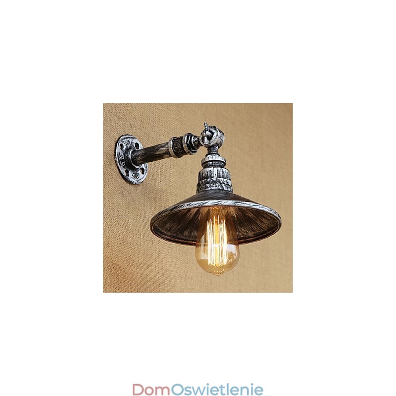 Kinkiet ścienny w stylu industrialnym Nordic Water Pipe w kolorze srebrnym