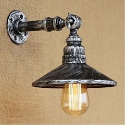 Kinkiet ścienny w stylu industrialnym Nordic Water Pipe w kolorze srebrnym