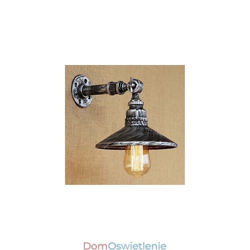 Kinkiet ścienny w stylu industrialnym Nordic Water Pipe w kolorze srebrnym