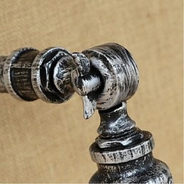 Kinkiet ścienny w stylu industrialnym Nordic Water Pipe w kolorze srebrnym