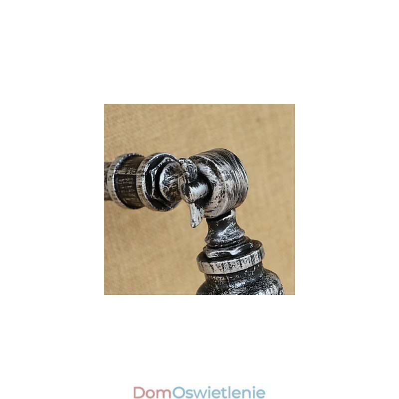 Kinkiet ścienny w stylu industrialnym Nordic Water Pipe w kolorze srebrnym