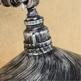 Kinkiet ścienny w stylu industrialnym Nordic Water Pipe w kolorze srebrnym