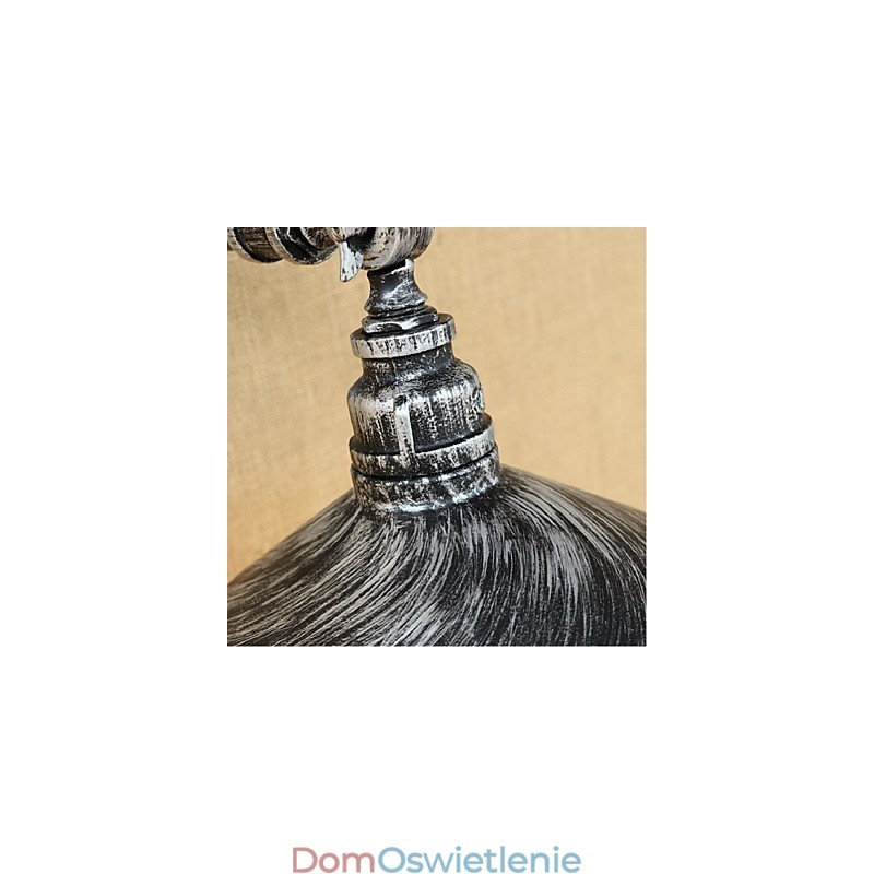 Kinkiet ścienny w stylu industrialnym Nordic Water Pipe w kolorze srebrnym