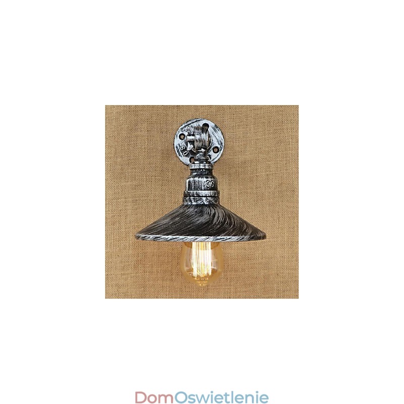 Kinkiet ścienny w stylu industrialnym Nordic Water Pipe w kolorze srebrnym