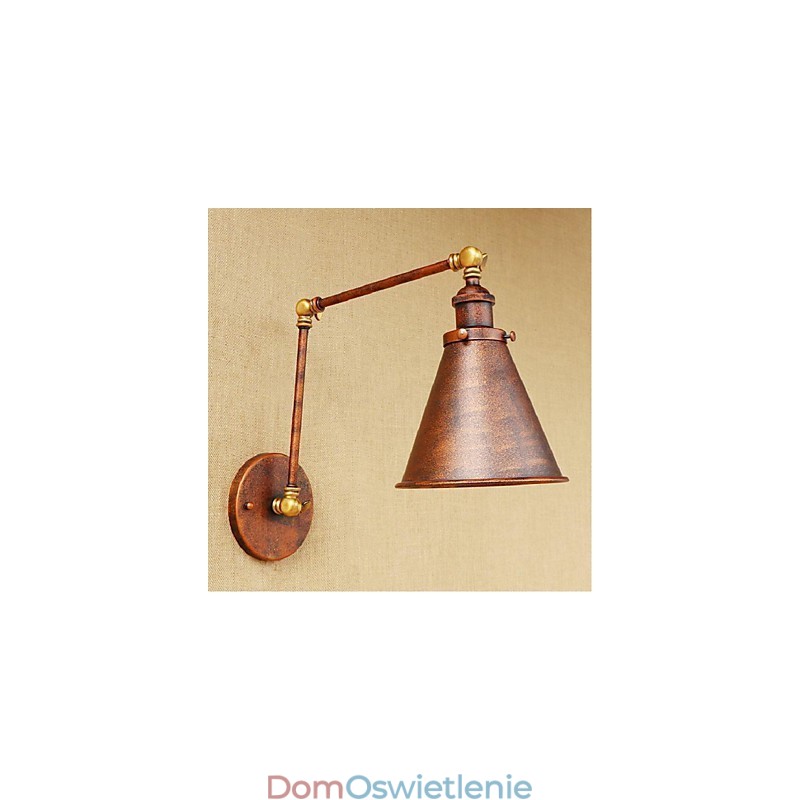 Długie ramię Pół rdza Retro Kreatywne Nostalgiczne Rozkładane Składane Kinkiety Ścienne Światło Ścienne
