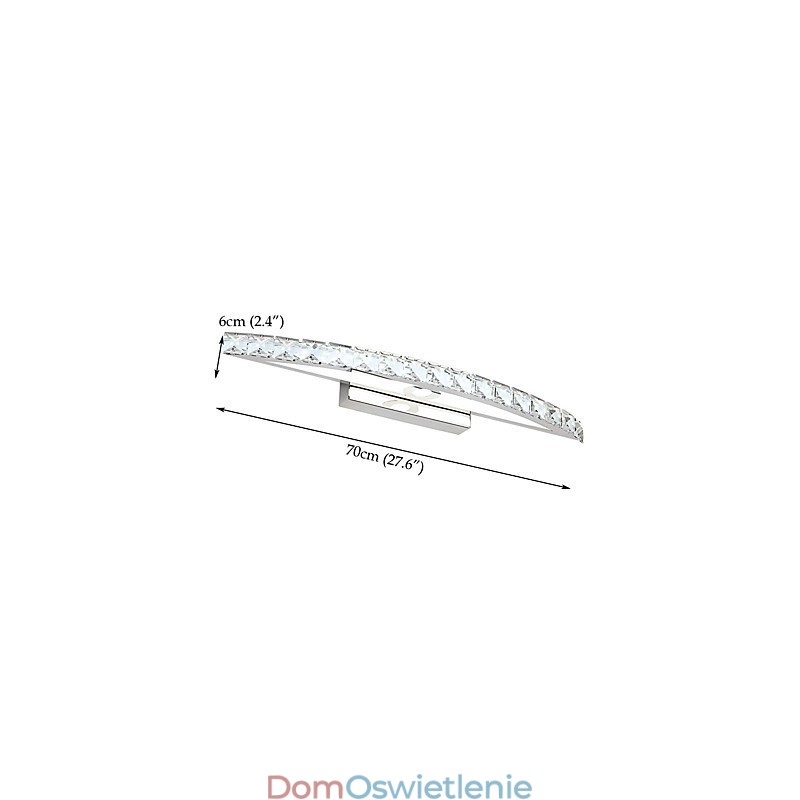 Nowoczesne oświetlenie łazienkowe Crystal Wall