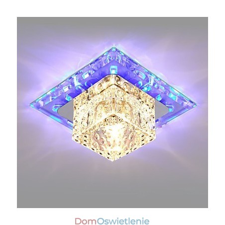 Miniaturowa kryształowa lampa sufitowa Reflektor 3W Kreatywna lampa tuba Światło kolorowe Kolor kwadratowy kopuła światło Miniaturowa kryształowa lampa sufitowa Reflektor 3W Kreatywna lampa tuba Światło kolorowe Kolor kwadratowy kopuła światło