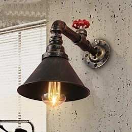 Kinkiety z rur wodnych w stylu retro industrialnym, kreatywne, rustykalne, metalowe, do restauracji, kawiarni, barów, stołów barowych, kinkietów ściennych