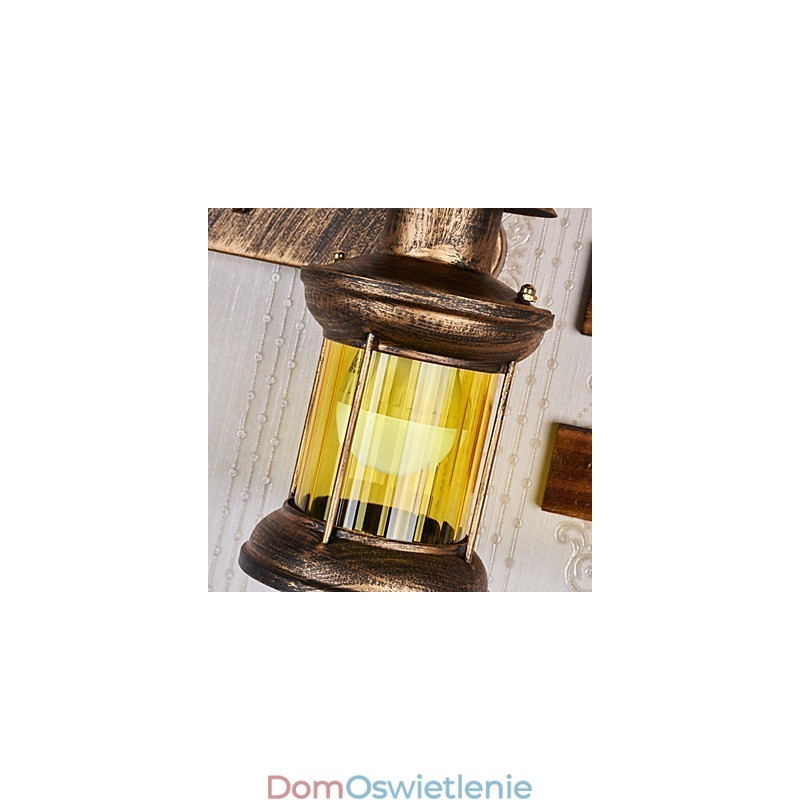 Cecha malowania rustykalnego domku dla kinkietów ściennych w stylu mini z oświetleniem górnym