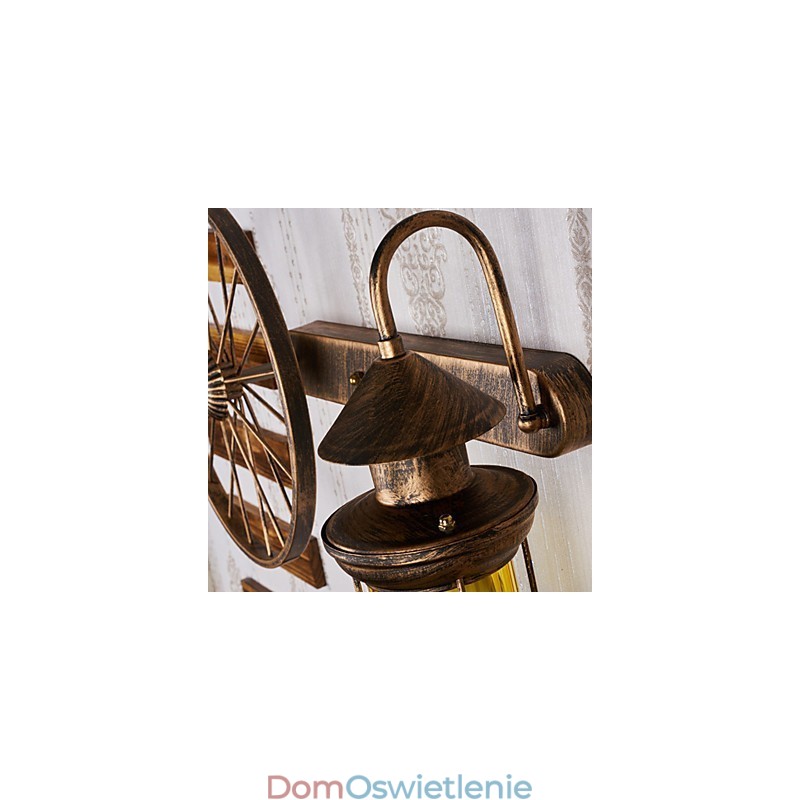 Cecha malowania rustykalnego domku dla kinkietów ściennych w stylu mini z oświetleniem górnym