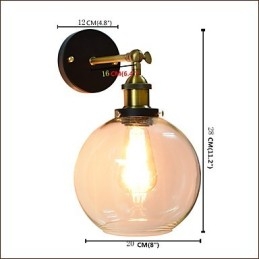 Żelazna lampa ścienna Czarna prosta lampa ścienna retro pojedyncza głowica dekoracyjna lampa ścienna w stylu europejskim
