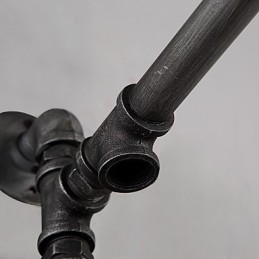 Vintage Industrial Pipe Wall Lights Z przełącznikiem Kreatywne oświetlenie Restauracja Kawiarnia Bar Dekoracja oświetlenie Z 1 światłem Malowane wykończenie