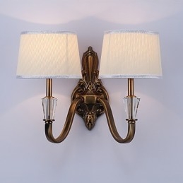 Tradycyjna klasyczna galwanizowana funkcja ochrony oczu Kinkiety ścienne Downlight Kinkiet