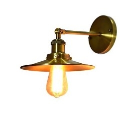 Rustykalny domek tradycyjny klasyczny mosiężny element do kinkietów ściennych z oświetleniem typu downlight