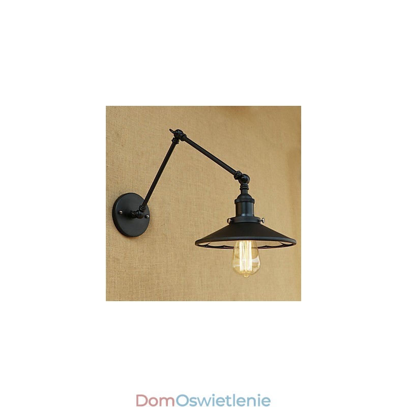 Rustykalny domek wiejski retro malowanie cecha miniaturowego stylu kinkiet z ramieniem obrotowym
