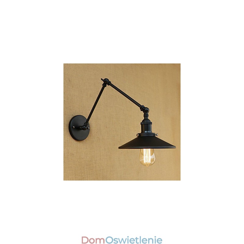 Rustykalny domek wiejski retro malowanie cecha miniaturowego stylu kinkiet z ramieniem obrotowym
