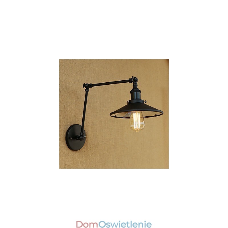 Rustykalny domek wiejski retro malowanie cecha miniaturowego stylu kinkiet z ramieniem obrotowym