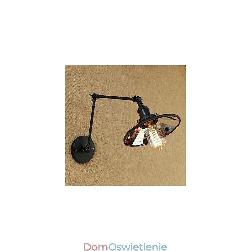Rustykalny domek wiejski retro malowanie cecha miniaturowego stylu kinkiet z ramieniem obrotowym