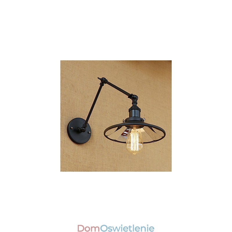 Rustykalny domek wiejski retro malowanie cecha miniaturowego stylu kinkiet z ramieniem obrotowym