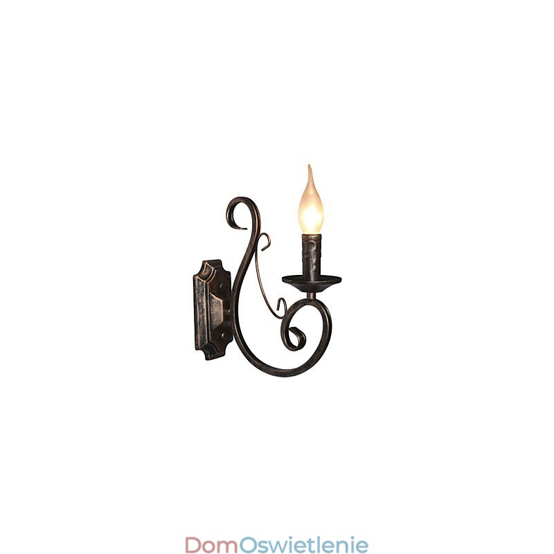 Miniaturowa lampa ścienna retro do korytarza, metalowa, w kształcie świecy, oświetlenie ścienne
