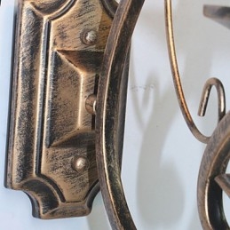Miniaturowa lampa ścienna retro do korytarza, metalowa, w kształcie świecy, oświetlenie ścienne