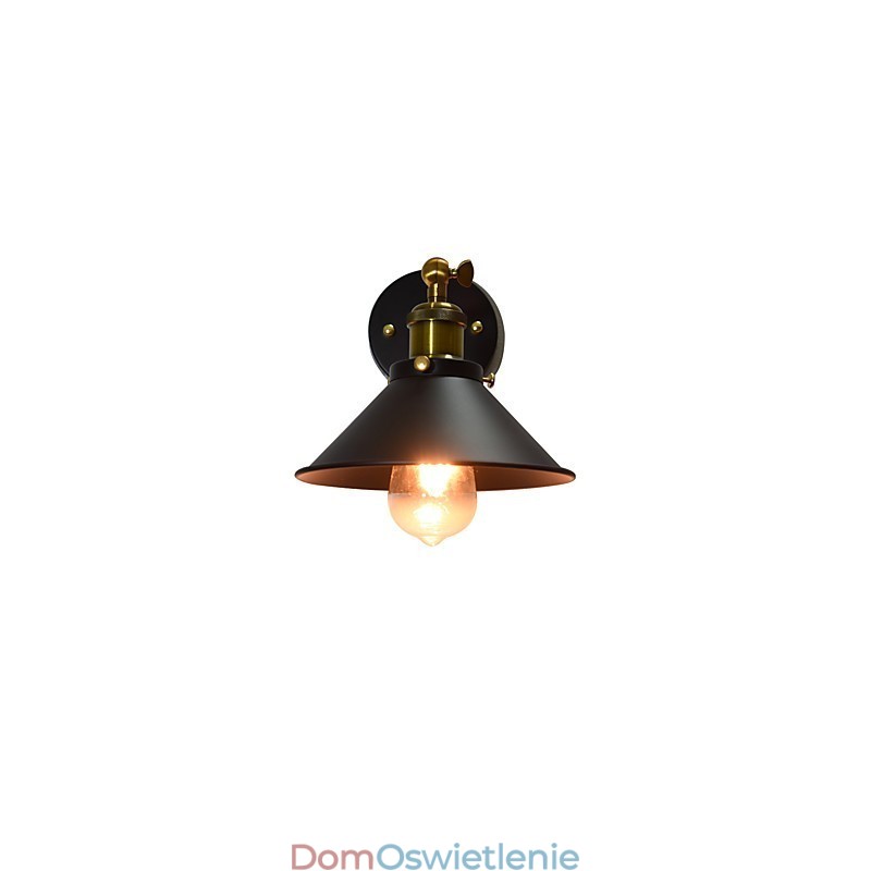 Maluj pojedynczą ścianę Żelazna lampa ścienna Głupia czarna lampa miecza świetlnego na ścianie