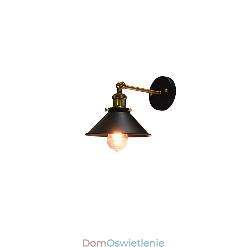 Maluj pojedynczą ścianę Żelazna lampa ścienna Głupia czarna lampa miecza świetlnego na ścianie
