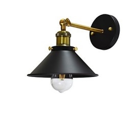 Maluj pojedynczą ścianę Żelazna lampa ścienna Głupia czarna lampa miecza świetlnego na ścianie