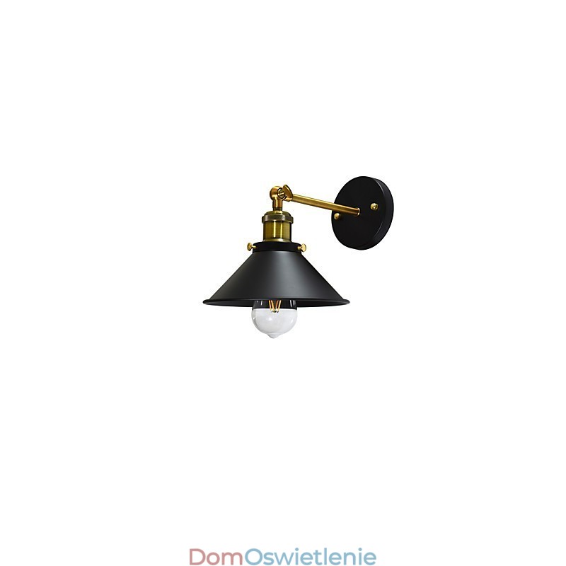 Maluj pojedynczą ścianę Żelazna lampa ścienna Głupia czarna lampa miecza świetlnego na ścianie