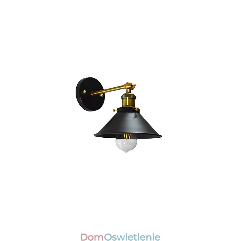 Maluj pojedynczą ścianę Żelazna lampa ścienna Głupia czarna lampa miecza świetlnego na ścianie