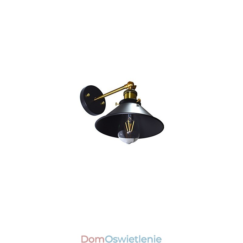 Maluj pojedynczą ścianę Żelazna lampa ścienna Głupia czarna lampa miecza świetlnego na ścianie